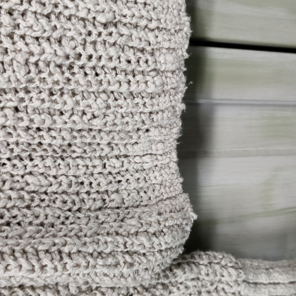 𝅺AEROPOSTALE Chunky Knit Cropped Oatmeal Colored Sweater Size XS - Picture 6 of 13